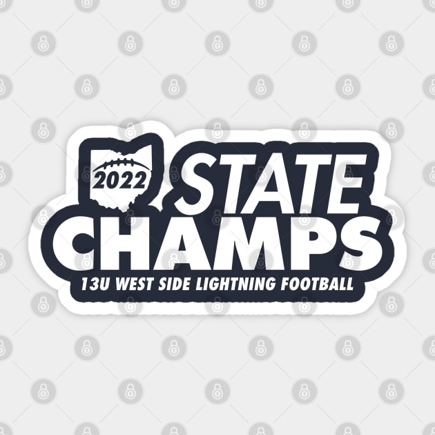 West Side Lightning State Champs Sticker by twothree